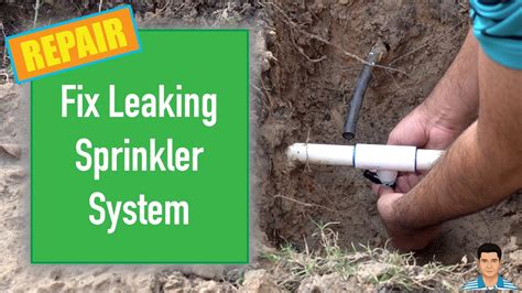 DIY Repair: Fix Leaking Pipe In Sprinkler System